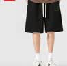 名创优品（MINISO）重磅短裤男士夏季新款外穿宽松五分裤青少年休闲中裤子 黑 3XL 实拍图