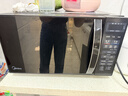 美的（Midea）微波炉烤箱一体机 小型家用平板易洁烧烤智能解冻20升微波炉  光波加热 钻石背板（M1-L201B） 实拍图