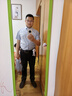 罗蒙竹浆纤维抗皱免烫短袖衬衫男士夏季商务休闲条纹职业工装衬衣外套 实拍图