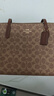 蔻驰（COACH）【品牌直供】女士FIONA24手提单肩托特包棕褐色CBT18 520礼物 实拍图