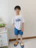 史努比男童牛仔短裤纯棉裤子儿童夏季新款舒适男孩夏天休闲五分裤童装 浅蓝 板仔努比X 110 实拍图