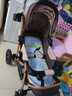 安贝尼 婴儿推车可坐可躺双向推行小孩手推车四轮减震可折叠BB车 至尊版-卡其色四轮橡胶+四轮减震 实拍图