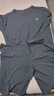 浪莎睡衣男冰丝凉感加肥加大300斤可穿休闲简约圆领短袖家居服套装 实拍图