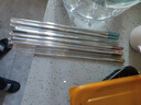 双枪 316L不锈钢筷子家用 防滑公筷专筷多色五福临门筷餐具套装5双装 实拍图