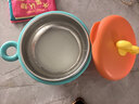 COOKSS辅食碗恒温注水保温碗316不锈钢宝宝吃饭儿童餐具橙色 实拍图