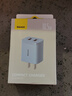 倍思双口充电头多口充电头5V2A/1A充电器插头USB插座 适用iPhone15/14/13华为荣耀小米手机iPad平板 蓝 实拍图