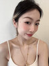 现代时尚百搭银光耳针纯银999水滴女耳环耳饰气质感 2026爆款首饰 一对 晒单实拍图