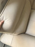全友家居现代简约头层牛皮沙发带脚凳客厅家具直排真皮沙发茶几组合 【浅卡其】沙发+左妃位 3.2m 实拍图