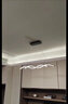 欧普照明（OPPLE）餐吊灯线条吊灯餐厅吊灯北欧风水晶灯餐桌灯造型灯装饰灯 迷迭黑/LED温馨暖白光 实拍图