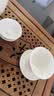 瓷牌茗茶具（cipaiming teaset）羊脂玉茶具套装德化白瓷茶壶泡茶器办公室会客盖碗功夫茶杯整套 《美人肩盖碗》羊脂玉 10件 实拍图