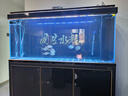 森森（SUNSUN）大型鱼缸底过滤水族箱客厅家用落地玻璃生态金鱼缸 超白款升级底滤 1.5米长42cm宽（黑白灰可选） 实拍图