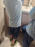 猫人儿童睡衣薄款男童短袖套装夏季莫代尔中大童家居服 蔚蓝  130  实拍图