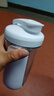 贝瑟斯 摇摇杯水杯运动健身水杯奶昔杯子代餐杯蛋白粉搅拌杯子680ML白色 实拍图