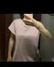 蕉内（Bananain）棉棉300S睡裙女士莫代尔夏季睡衣带杯短袖无袖吊带裙棉莫防走光 【短袖带杯】柔粉 M 实拍图