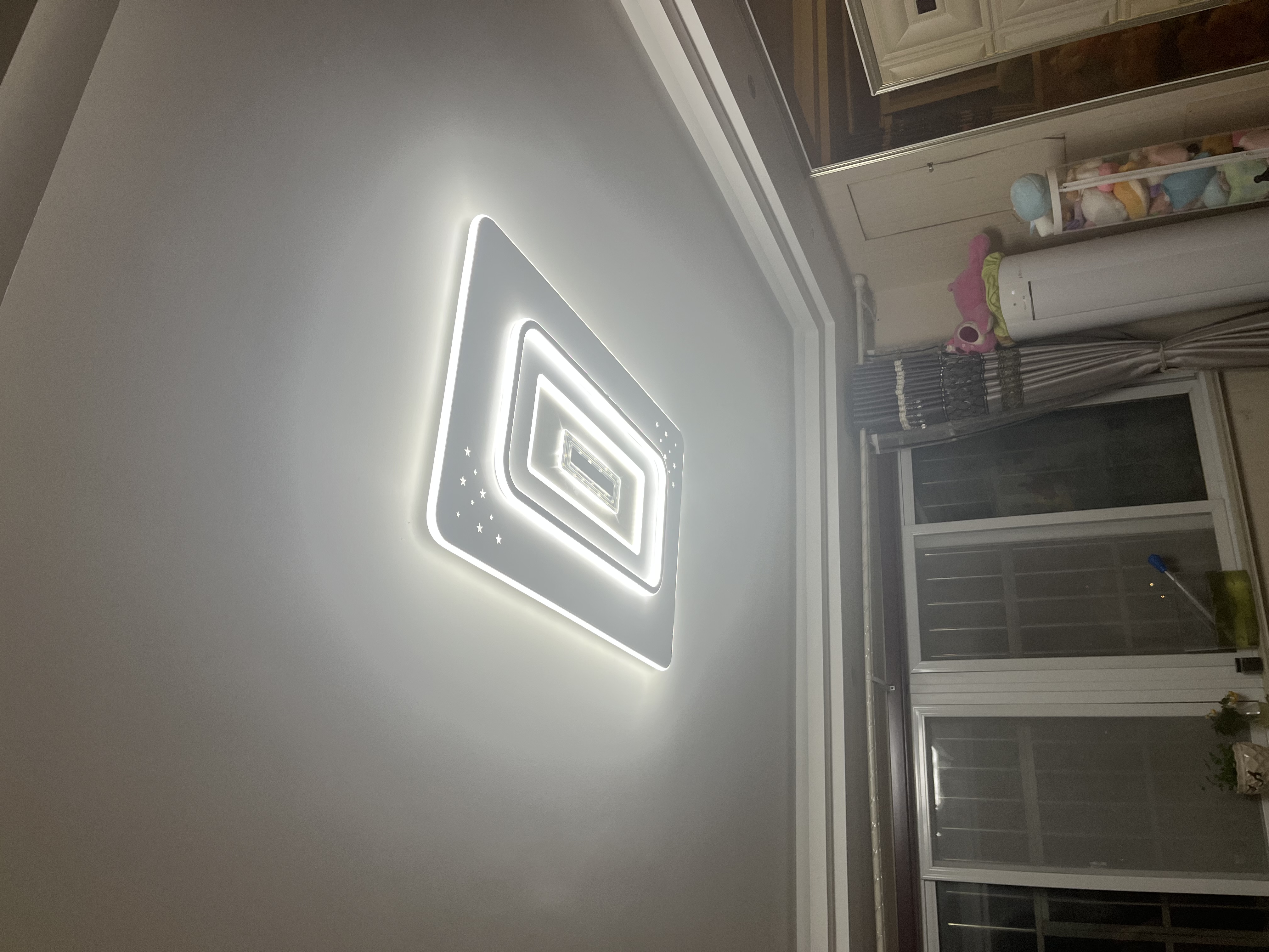四季沐歌led吸顶灯 卧室灯后现代简约灯具客厅灯饰书房阳台餐厅灯全屋套餐 200W 力荐-三色110*70cm适20-35平 实拍图