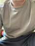 京东京造10A抗菌t恤男短袖t恤春季男女白小T休闲内搭打底衫深灰XXL 实拍图