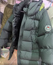 保姆鹅  【风墙】儿童羽绒服宝宝中长款护脸加厚外套保暖童装[NG2664] 炭黑 120 实拍图