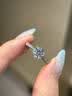 鑫万福PT950铂金人工培育钻石星光六爪钻戒订婚结婚送女友老婆生日礼物 [铂金PT950] 50分D色VS + 附鉴定GIC国检证书 实拍图