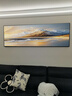 墨派（Mopai）手绘油画客厅装饰画肌理画沙发背景墙挂画奶油风横幅抽象大气壁画 黄金海岸 150x50cm手绘油画 实拍图