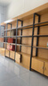 沐意 货架展示架化妆品展示柜现代简约精品展柜陈列柜超市置物架 黑架+金丝木纹色【层高可调节】 100长*30宽*213高 实拍图