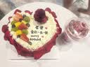 曼恒新鲜水果奶油生日蛋糕同城配送当天配送网红男女朋友老婆儿童蛋糕 H款送老婆蛋糕 6英寸(适合1-2人) 实拍图