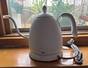 maxwin 家用电热水壶长嘴烧水壶泡茶专用手冲咖啡壶开水壶小型茶艺壶防烫全自动断电茶具功夫茶酒店 0.6L 月光白 实拍图