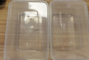 妙洁一次性饭盒方形带盖860ml*50只食品级野餐具可微波加热打包汤碗筷 实拍图