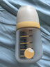 小雅象防胀气玻璃奶瓶新生儿3-6个月婴儿奶瓶 240ml M号奶嘴（标准款） 实拍图