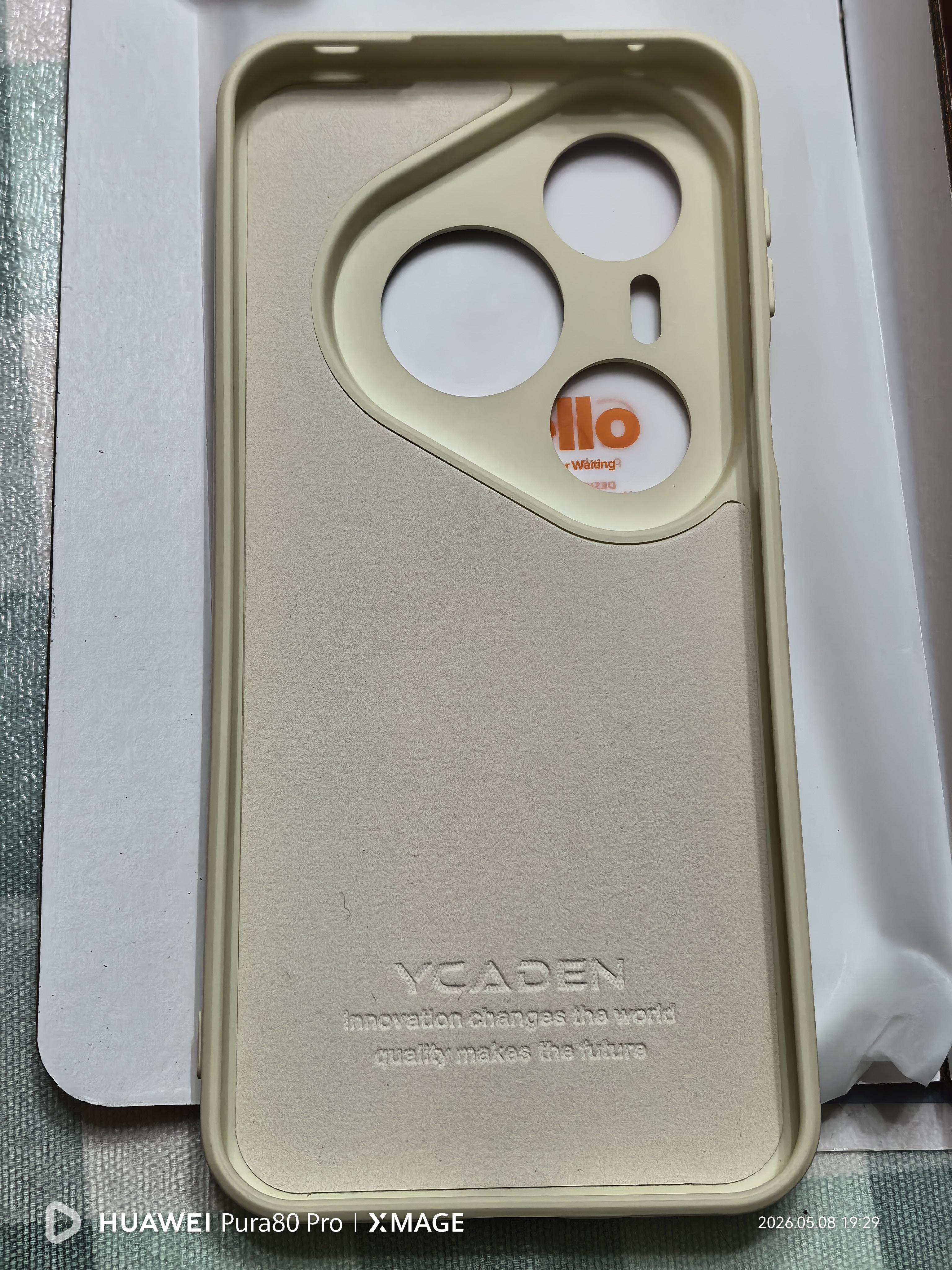 XP适用华为pura80pro手机壳镜头全包p80pro+防摔散热硅胶男女生高级带挂绳保护外壳-古董白国风山水 实拍图