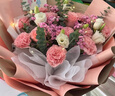 馨仪鲜花速递玫瑰向日葵康乃馨花束生日礼物全国同城配送 康乃馨玫瑰混搭花束 实拍图