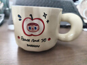 BABLOV花伴森保温杯女士大容量吸管杯高颜值陶瓷内胆马克杯水杯生日礼物 实拍图