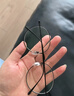 万新 新款 1.67超薄高清防蓝光镜片男可配度数送商务眼镜框女Z 149黑色 GM同款显脸小  配万新1.60较薄非球面树脂镜片 实拍图