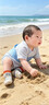 贝瑞加（Babyprints）新生儿连体衣2件装婴儿纯棉内衣薄款四季爬服柔软宝宝哈衣 蓝52 实拍图