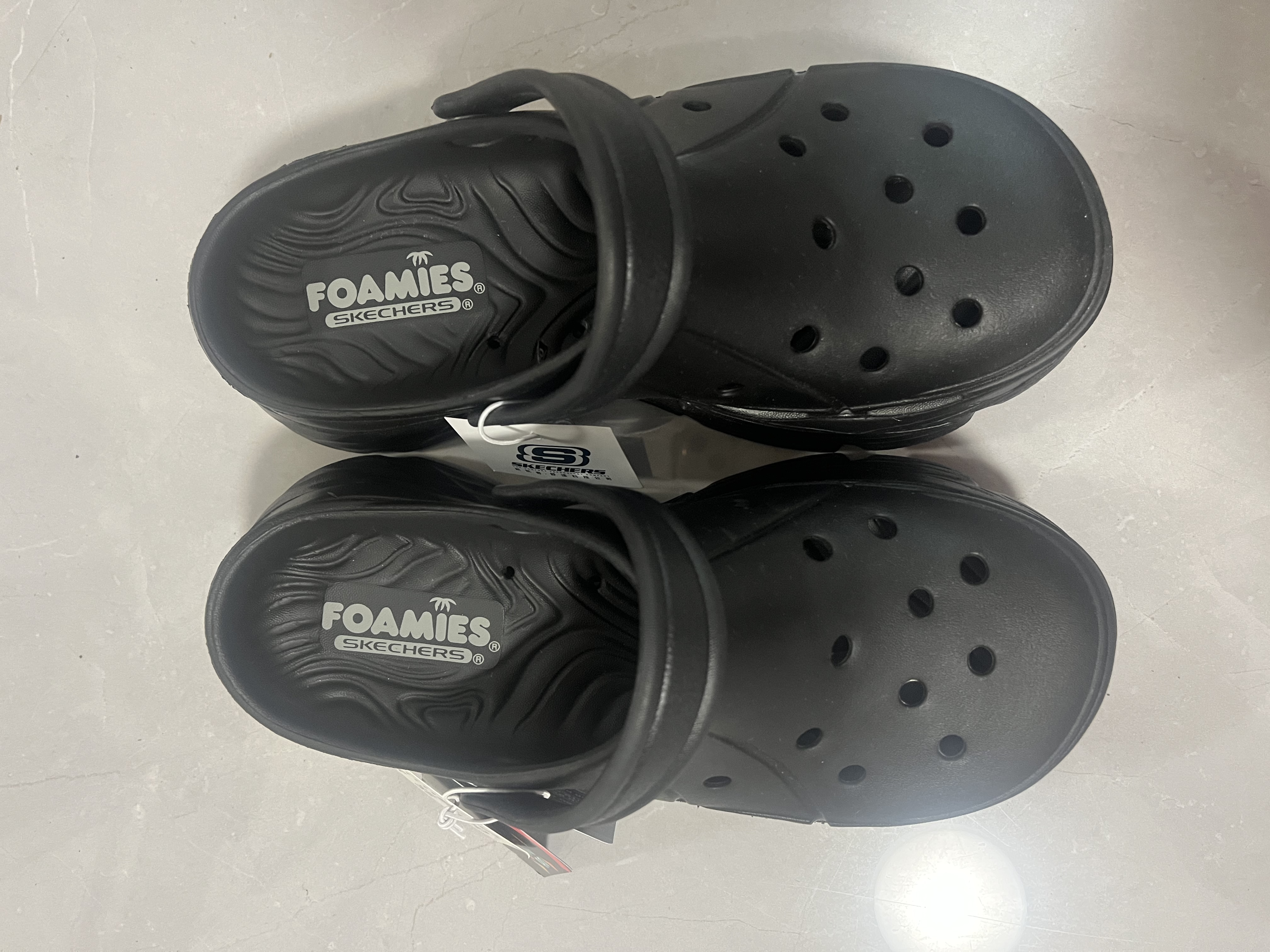 斯凯奇（Skechers）洞洞鞋女士夏季凉拖鞋泡泡鞋厚底增高外穿沙滩鞋踩屎感 实拍图