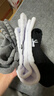 安德玛（Under Armour）篮球袜 吸汗防滑冬季运动袜 加压防磨男女款棉袜组合色M码三双装 实拍图