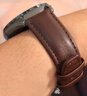 品胜适用华为手表表带Watch5/4/3/GT6/5/Pro/4/3/2真皮表带22mm时尚舒适商务皮革腕带46mm表盘浅棕色 实拍图