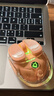 前行者（EWEADN）Q9小土豆无线蓝牙双模透明鼠标游戏可充电式电竞电脑笔记本低音轻量化RGB灯效  胭脂粉 实拍图