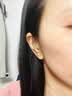 六福珠宝足金栀子花黄金耳钉耳饰送礼 计价 G01G0027DS 0.98克(含工费100元) 配硅胶耳堵 实拍图