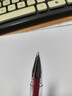 uni三菱 uni-ball UM-100红笔中性笔高颜值0.5mm红色签字笔商务学生考试刷题专用水笔水性笔 3支 实拍图