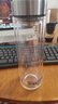 希诺抗菌玻璃杯双层防烫办公车载水杯男高档泡茶杯子XN-9607KT 410ml 实拍图