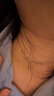 中国黄金（CHINA GOLD）S925银饰波浪水滴项链女轻奢小众高级感吊坠情人节生日礼物送女友 【今/次日达】波浪水滴项链 实拍图