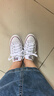 匡威（Converse）All Star夏季经典帆布男女低帮休闲运动小白鞋101000 101000/白色 38 实拍图