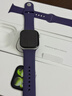 Apple/苹果 Watch S11 智能手表GPS款46毫米银色铝金属表壳雾紫色运动型表带S/M MEVW4CH/B情人节 实拍图