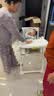 babycare宝宝餐椅6个月以上吃饭可折叠儿童座椅可移动婴儿成长椅 贝壳白 实拍图