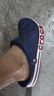 CROCS卡骆驰贝雅卡骆班洞洞鞋轻便耐磨拖鞋一脚蹬休闲鞋|205089 深蓝/辣椒红-4CC 44 (280mm) 实拍图