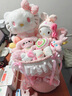AWHAHelloKitty玩偶花束库洛米卡通毛绒玩偶花束生日礼物送女朋友 公主风hellokitty玩偶花束+礼袋灯串 实拍图