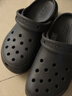 卡骆驰（CROCS）经典云朵洞洞鞋时尚百搭女鞋花园鞋沙滩鞋|206750 黑色-001(含智必星) 38 (240mm) 实拍图
