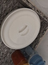 贝瑟斯 陶瓷碗蒸饭碗 蒸菜碗陶瓷蒸蛋碗带盖碗家用汤碗纯白瓷碗21*7cm 实拍图
