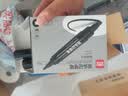 得力（deli）大双头粗头物流快递记号笔1.5mm/5.7mm 办公签字学生文具教学会议笔马克笔 10支/盒 黑色 S555 实拍图
