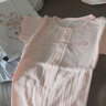 舒贝怡2件装婴儿衣服夏季薄款新生儿连体衣短袖哈衣儿童爬服蓝色80CM 实拍图